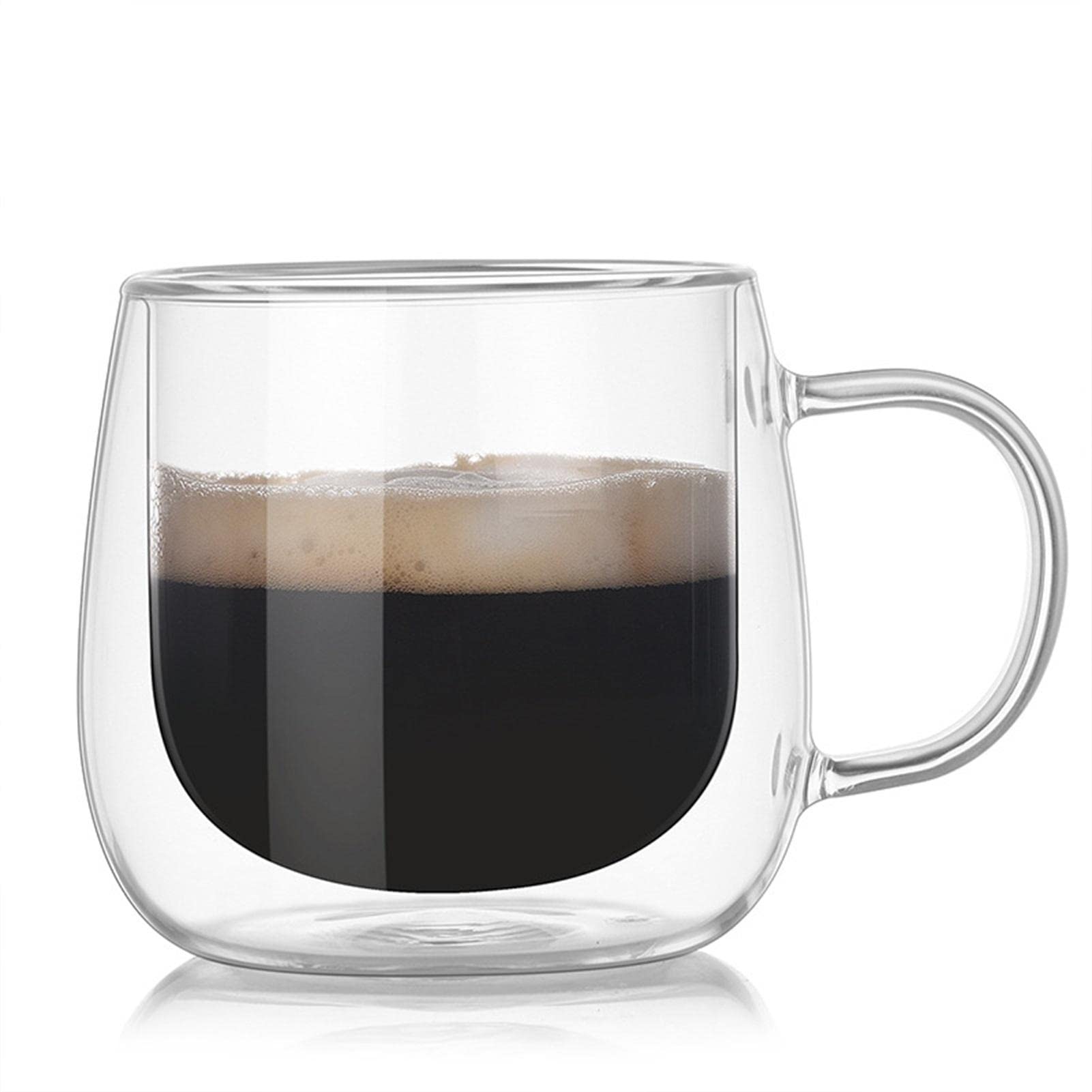 2 tazze da caffè a doppia parete in , 10 once a doppia parete in
