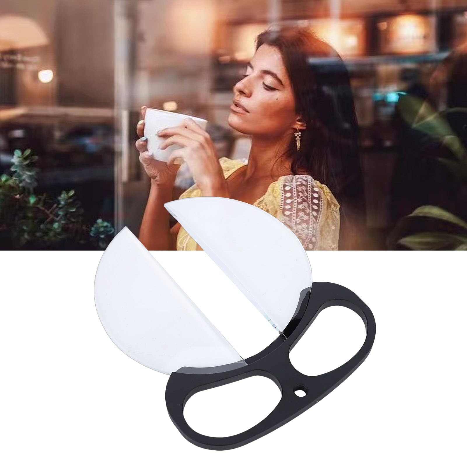 Filtro a Doppia Mezzaluna Portatile da 100 Mm, Prisma in Vetro Ottico con Rivestimento Multistrato su Entrambi i Lati per Fotografia Video, Ritrattistica, Paesaggi Naturali