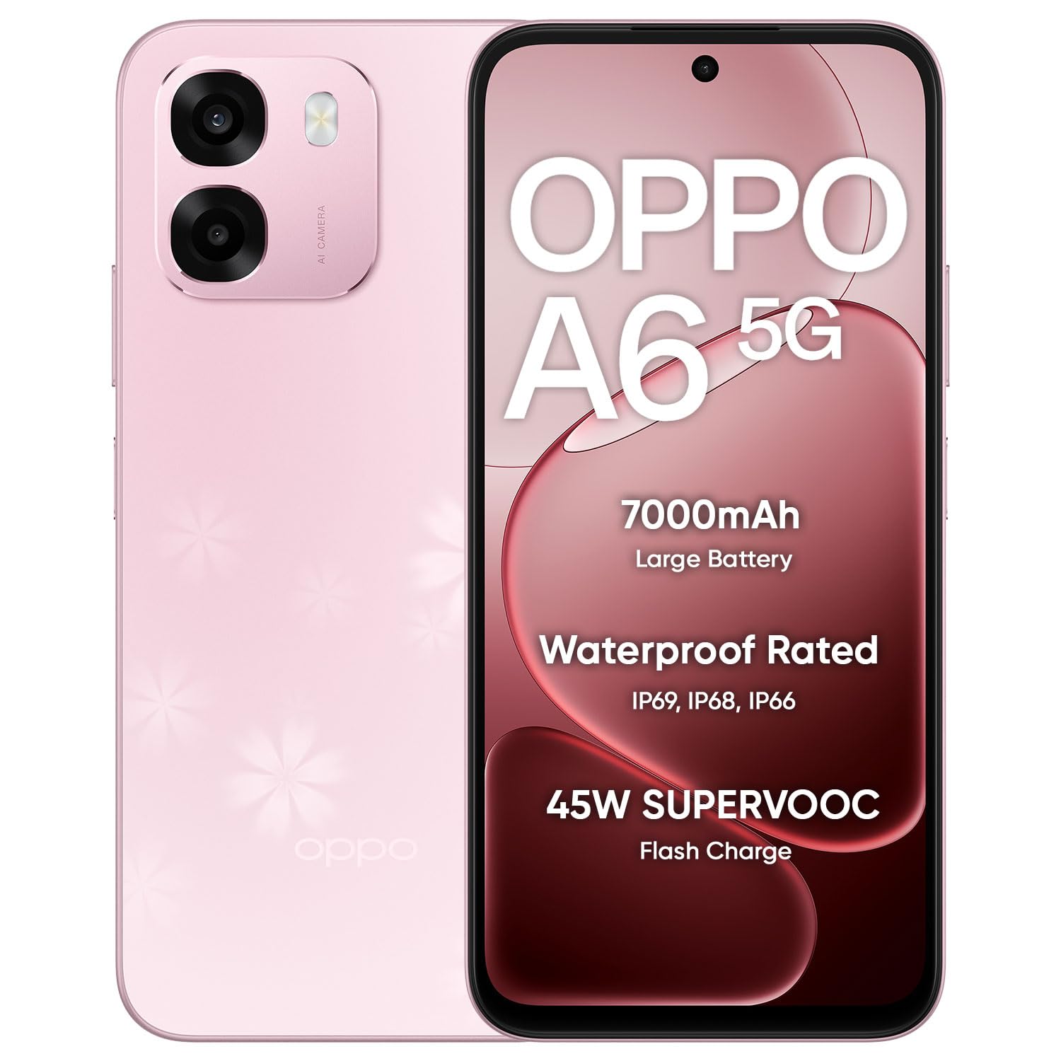 OPPO A6 5G Smartphone 6+256GB, 6.7-inch Screen 120Hz Display, 7000mAh Battery, 45W SUPERVOOCTM Fast Charge, 8MP Front Camera & 50MP Main Rear Camera, Dimensity 6300 Processor, IP69, White-image-31
