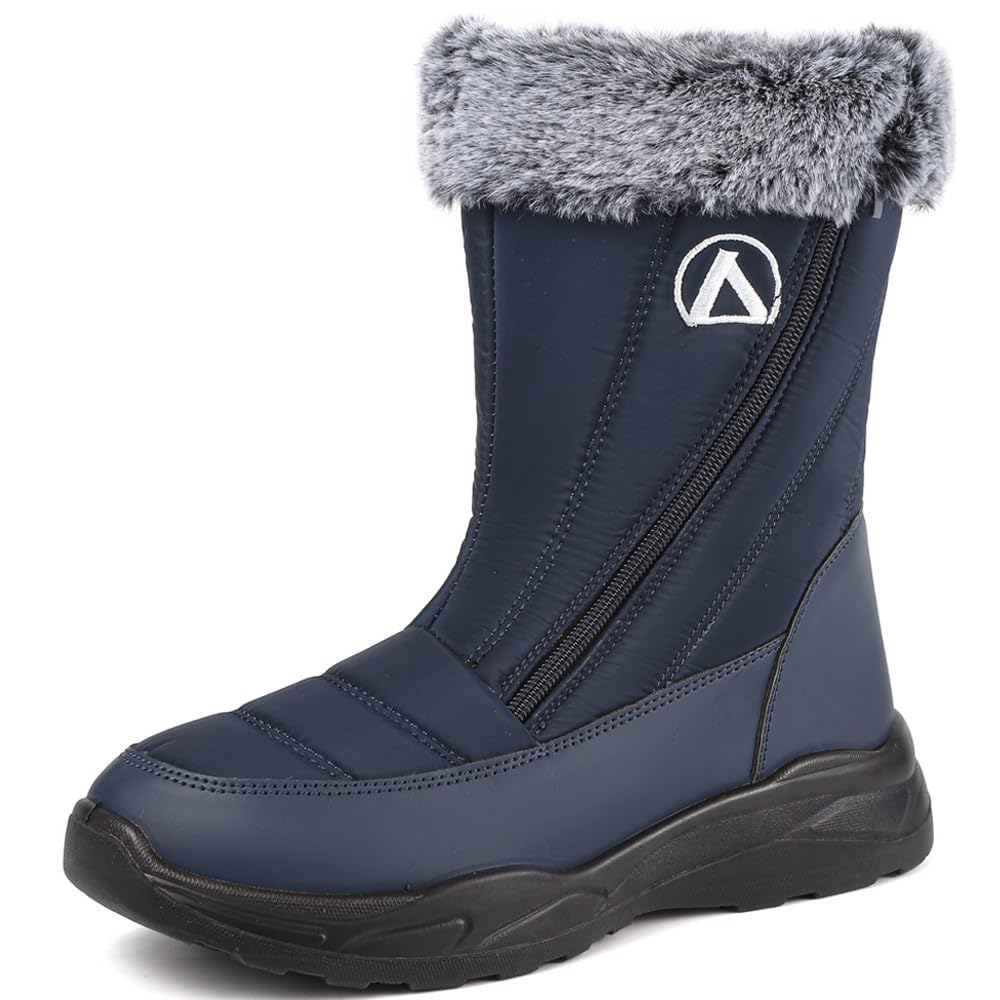 Dunlop Blizzard - Stivali Invernali per Bambini con Fodera in Pelliccia