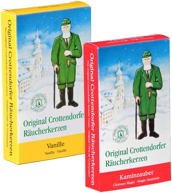 Crottendorfer Incense - Chimney Magic (Pack of 24) + Incense – Vanilla (Pack of 24)