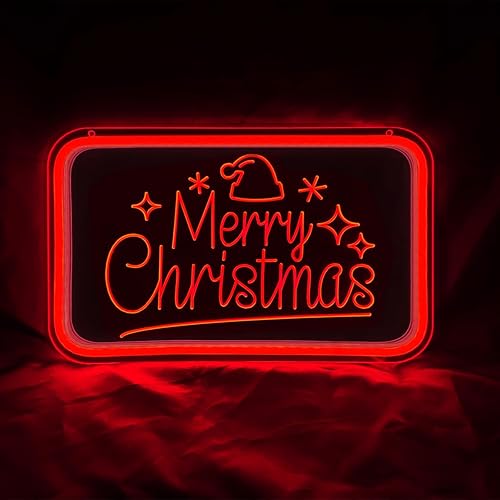 Letrero de neón de Feliz Navidad para decoración de pared, luces de neón LED, decoración de Navidad, interruptor alimentado por USB, luces de neón
