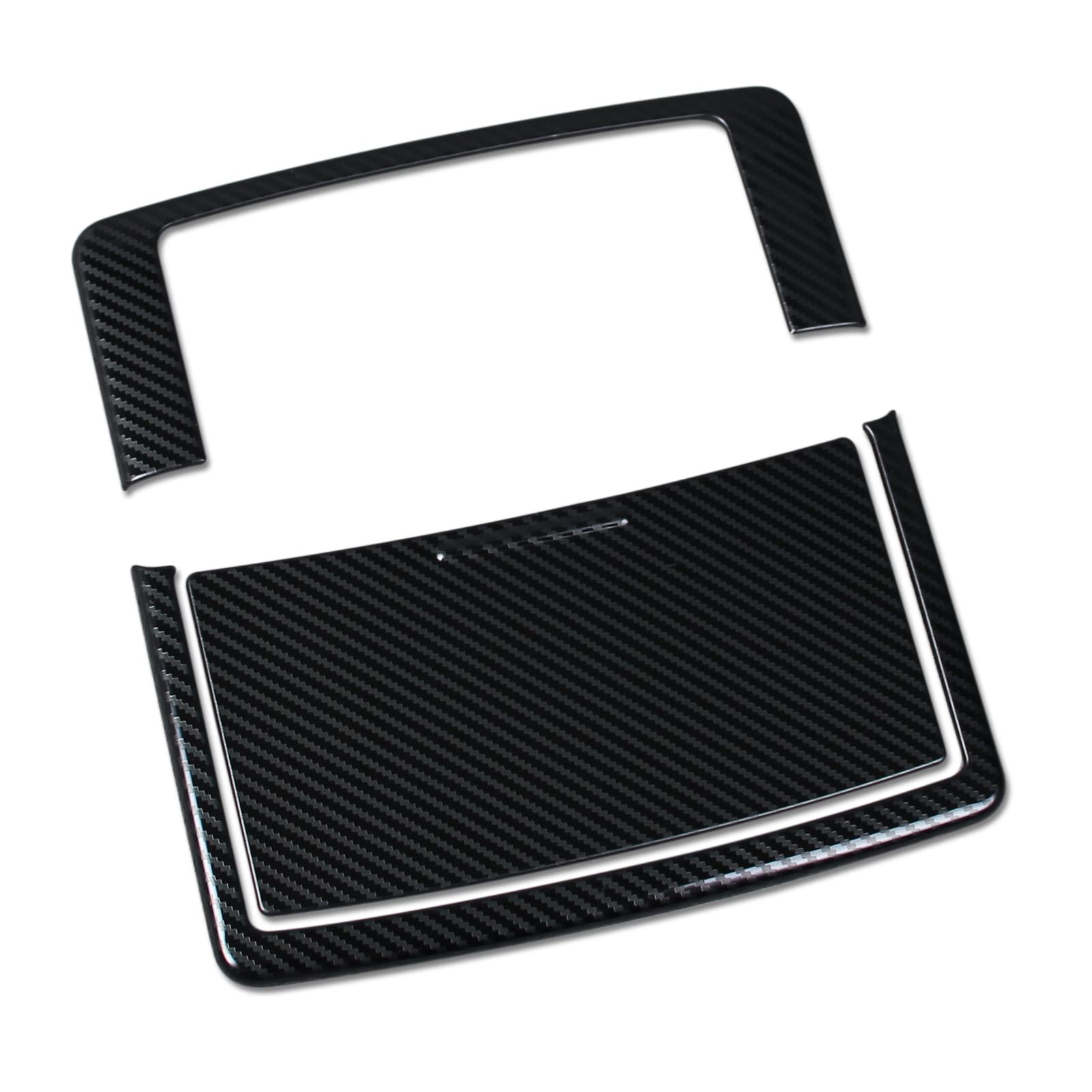 Beautost Fit for Nissan Rogue 2021 2022 2023 2024 2025 2026 Front Reading Light Ceilling Map Frame Trim (Carbon Fiber Black)