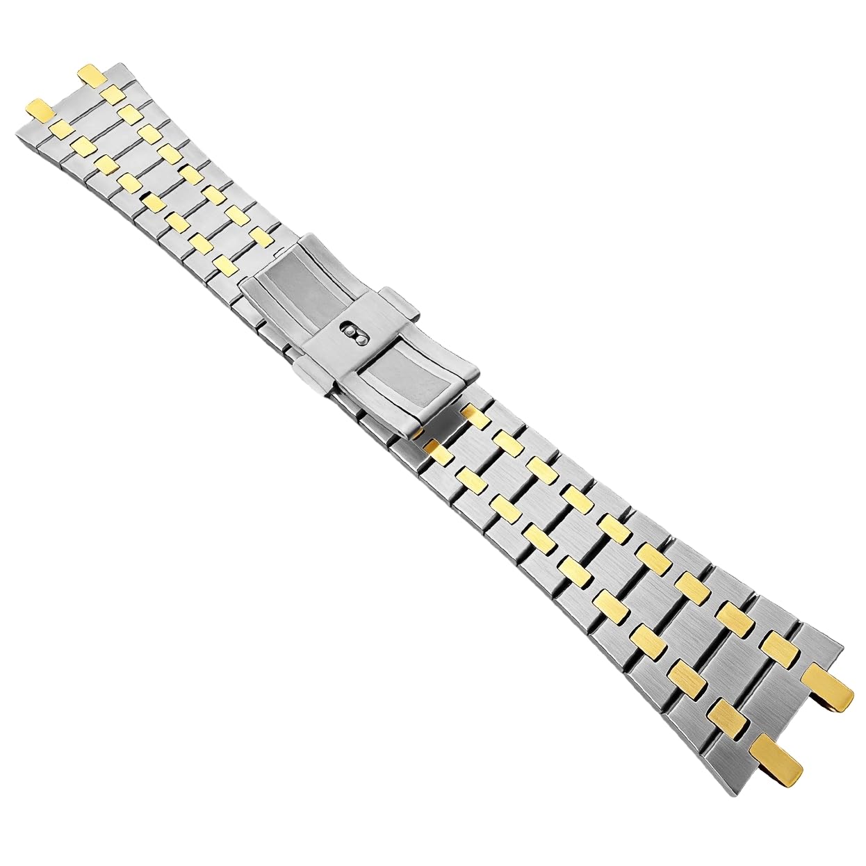 Bracelets de rechange pour Audemars Piguet Bracelet Royal Oak en acier inoxydable 26 mm (acier et doré)