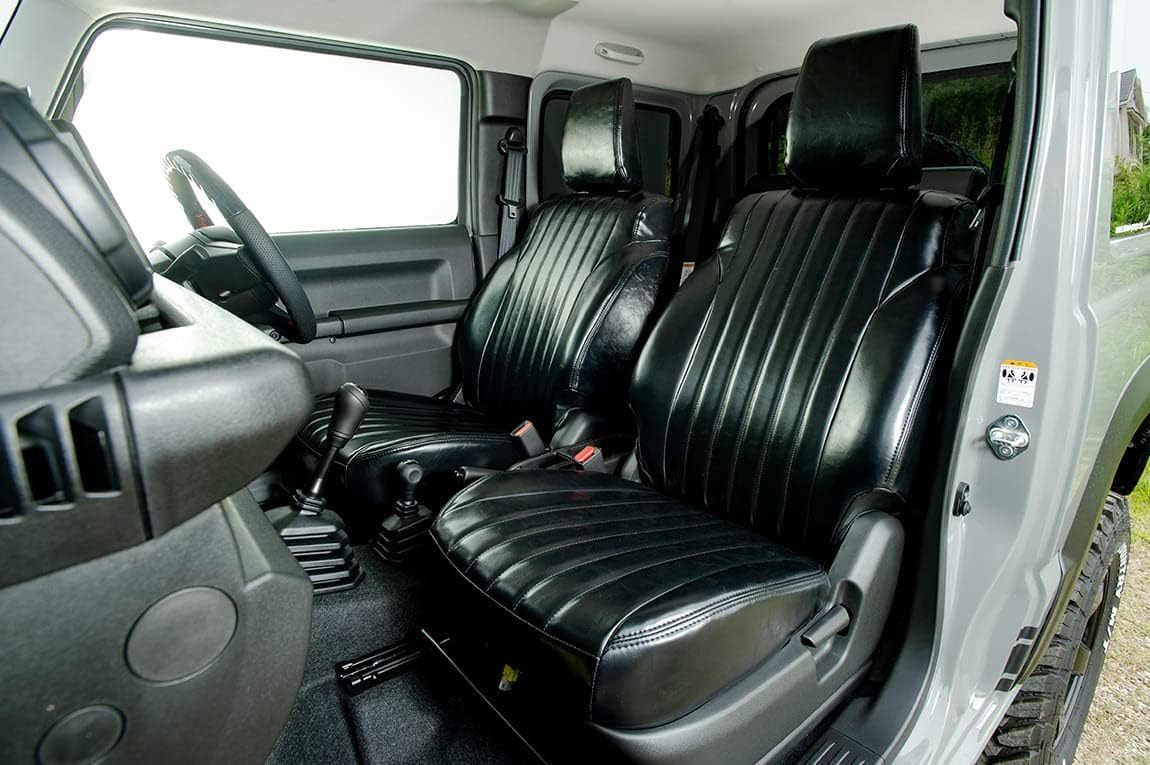 ショウワガレージ シートカバー オールドシリーズ フロントのみ ジムニーJB64 ジムニーシエラJB74 ブラック/イエローオーカー