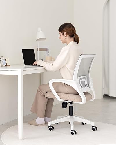 Miniatura 2 de NEO CHAIR Silla de oficina para computadora, silla de escritorio para juegos, cojín ergonómico de respaldo medio, soporte lumbar con ruedas, cómodo