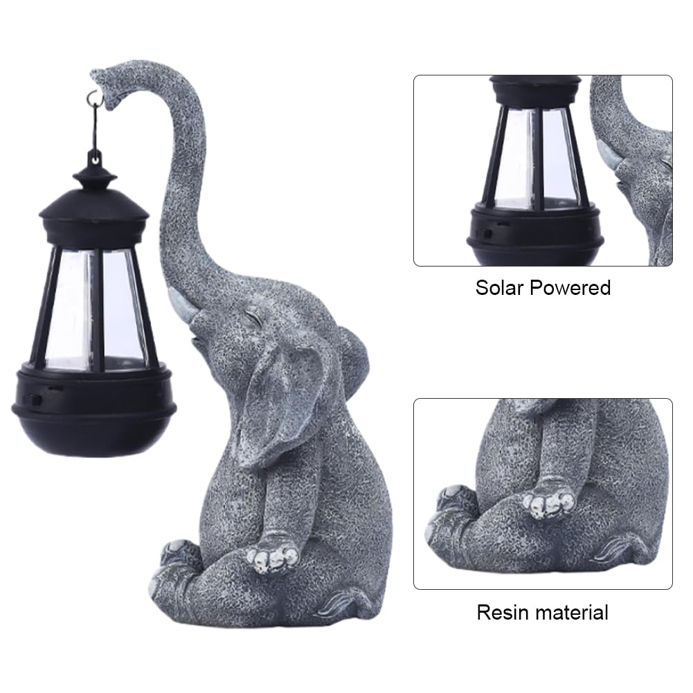 Ornamento Da Giardino HomeHut Con Elefante Che Ride, Decorazione Grande Per Esterno/interno