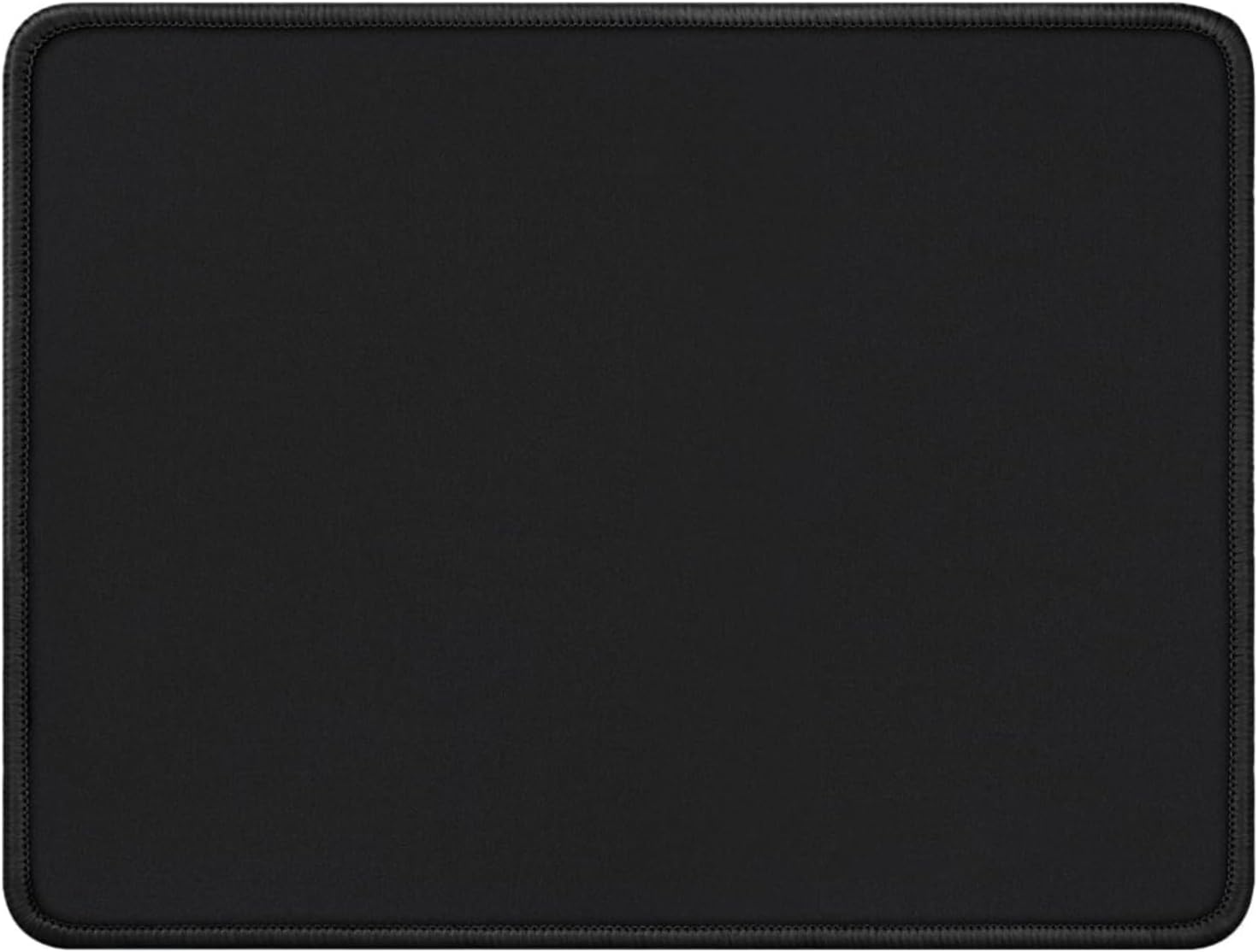 Alfombrilla para rat&oacute;n con costuras antideshilachados, alfombrilla para rat&oacute;n con base de goma de textura premium y antideslizante, alfombrilla para rat&oacute;n para juegos para computadora port&aacute;til, oficina y hogar, negra