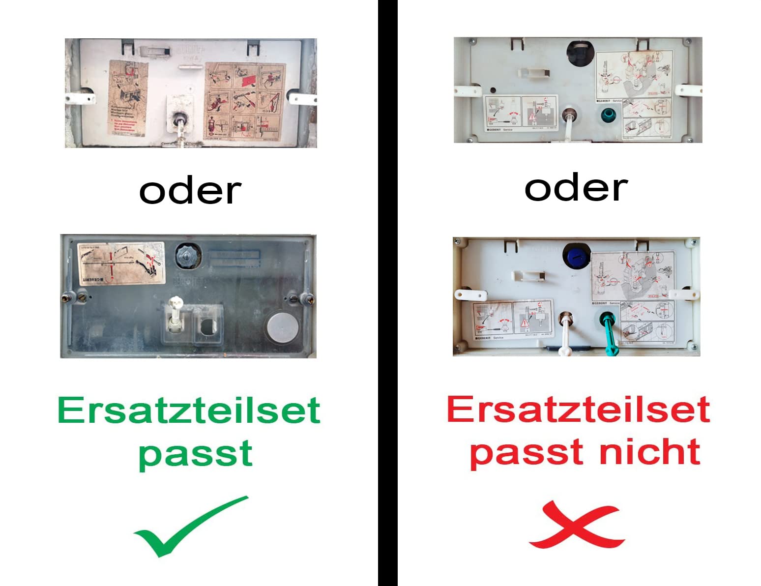 Geberit Ersatzteilset Unterputz Spülkasten 10.800 UP130 1978-1997