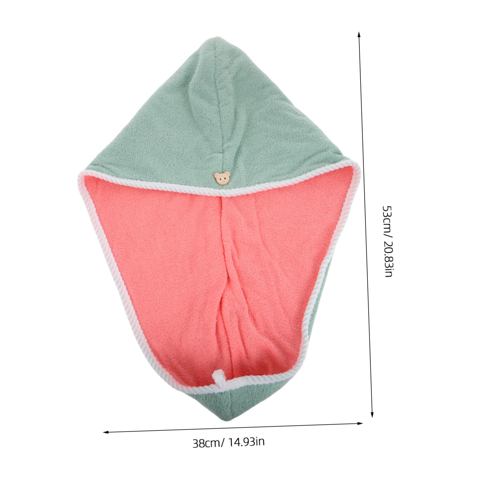 PartyKindom 2pcs Quick Drying Hair Cap for Women Thickened Water Absorbent Towel Wrap Stylish Hair Drying Turban and Everyday Use