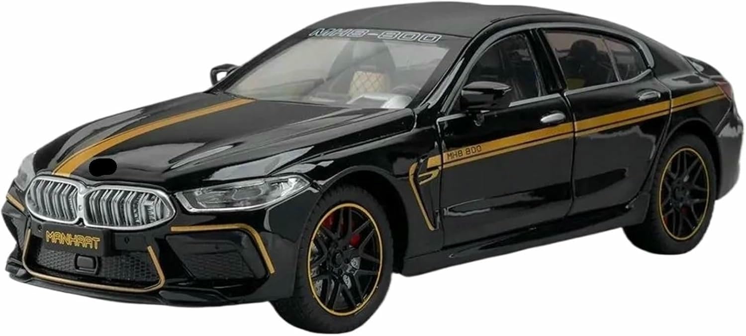 DEAVER Diecast 1:24 For M8 Alloy Car Models Simulation Scale Vehicle Model Kit Display Souvenirs Collection(Black)