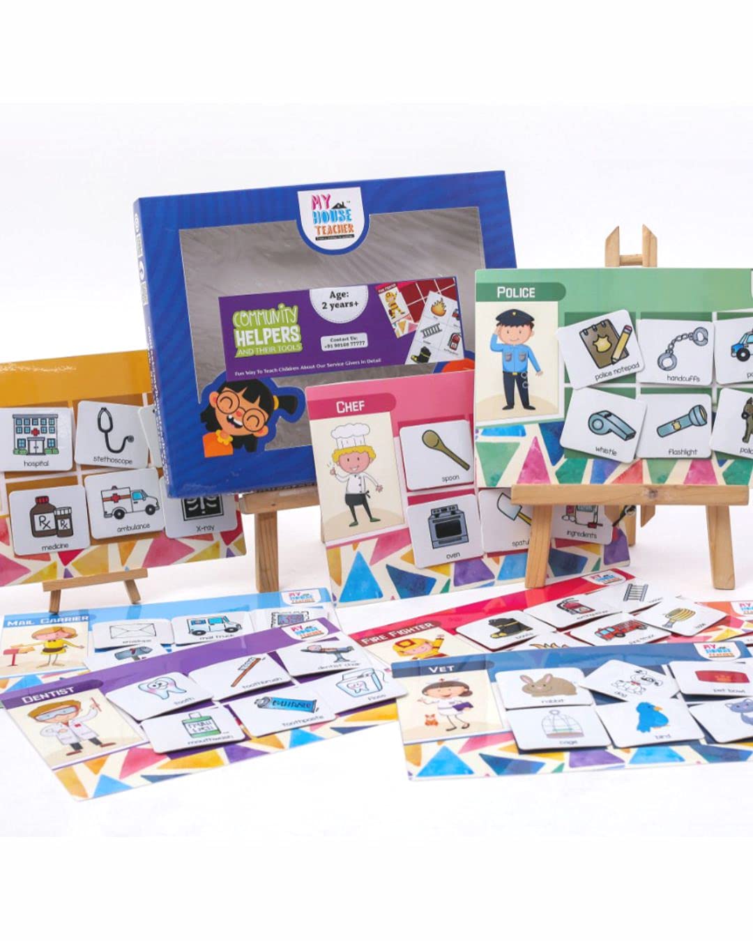 My house Teacher Community Helper and Tools Matching Activity