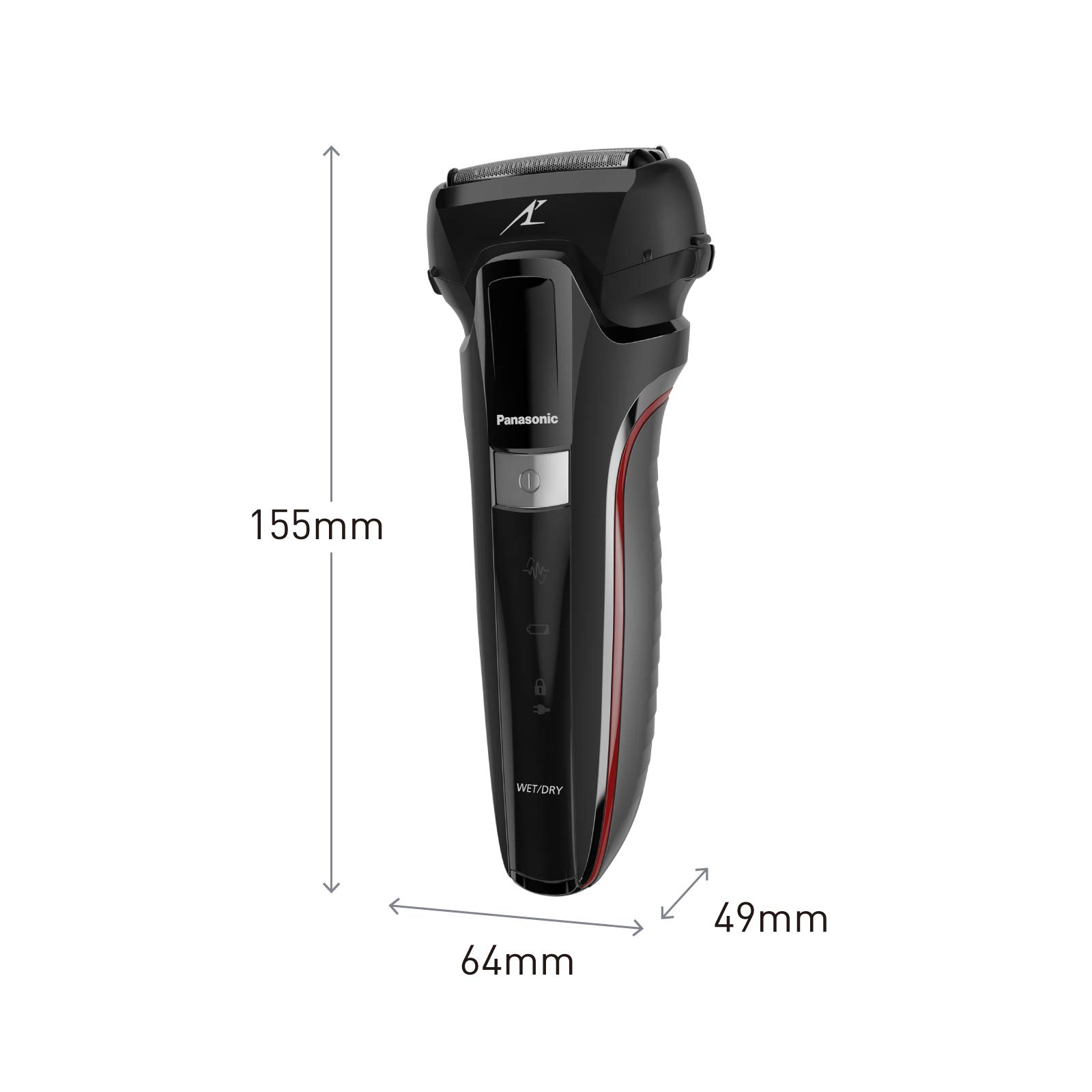 Panasonic Series 500 ES-LL41 Personalcare Rasoir 3 lames Wet & Dry 2 accessoires 50 min d'autonomie 1 heure de charge Moteur linéaire Noir