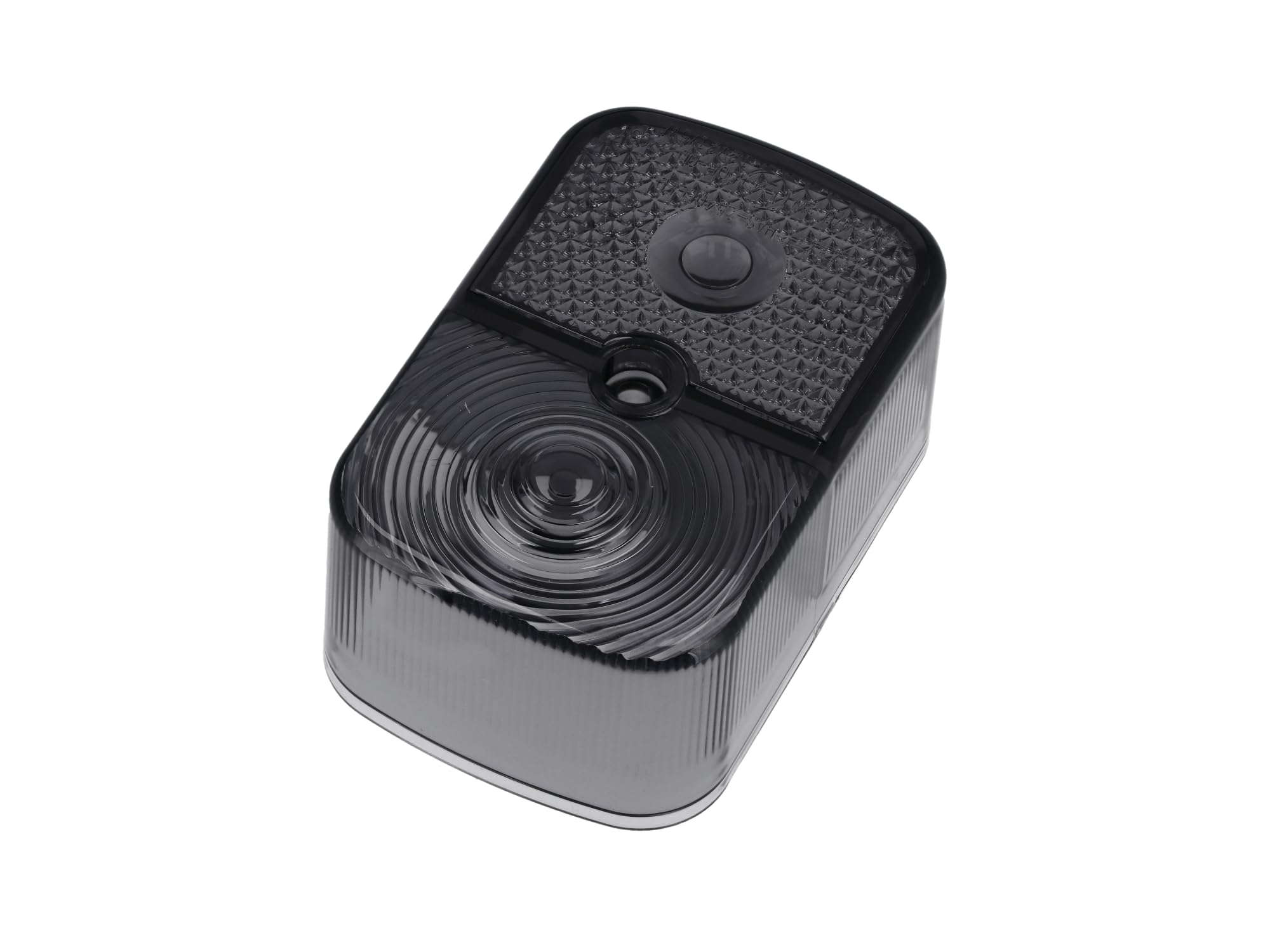 Set: Rücklichtkappe eckig + Blinkerkappen, Rauchgrau - für Simson KR51/1 Sc