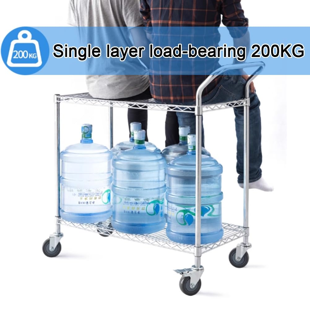 Carrello multiuso di alta qualità, a 3 ripiani, per cucina, ga, Worhop e Office Sto Soluts, Heavy-Du, le nizer su ruote