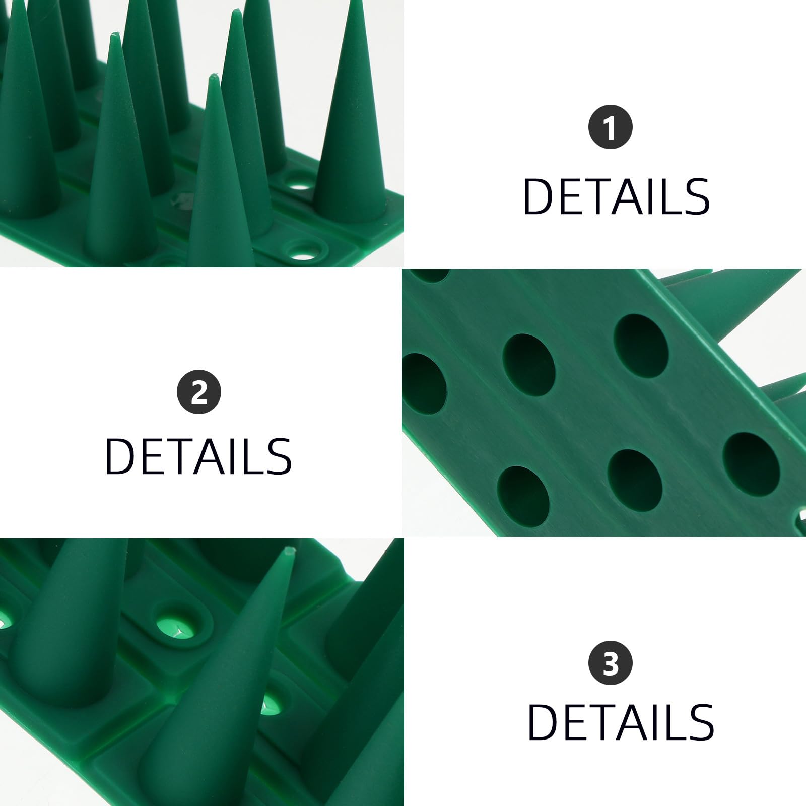 Alasum Dissuasori per Piccioni in Plastica 10 Set per Recinzioni e Superfici Curve Anti Uccelli Sicuri e Facili da Installare per Giardino e Balcone