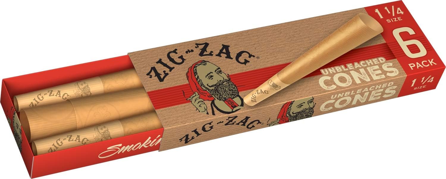 Amazon Com Zig Zag Rolling Papers Unbleached Pre Rolled Paper Cones Ultra Thin 1 1 4 Size 6 Pack 18 Cones Health Personal Care Amazon Com Zig Zag Rolling Papers Unbleached Pre Rolled Paper Cones Ultra Thin 1 1 4 Size 6 Pack 18 Cones Health Personal Care