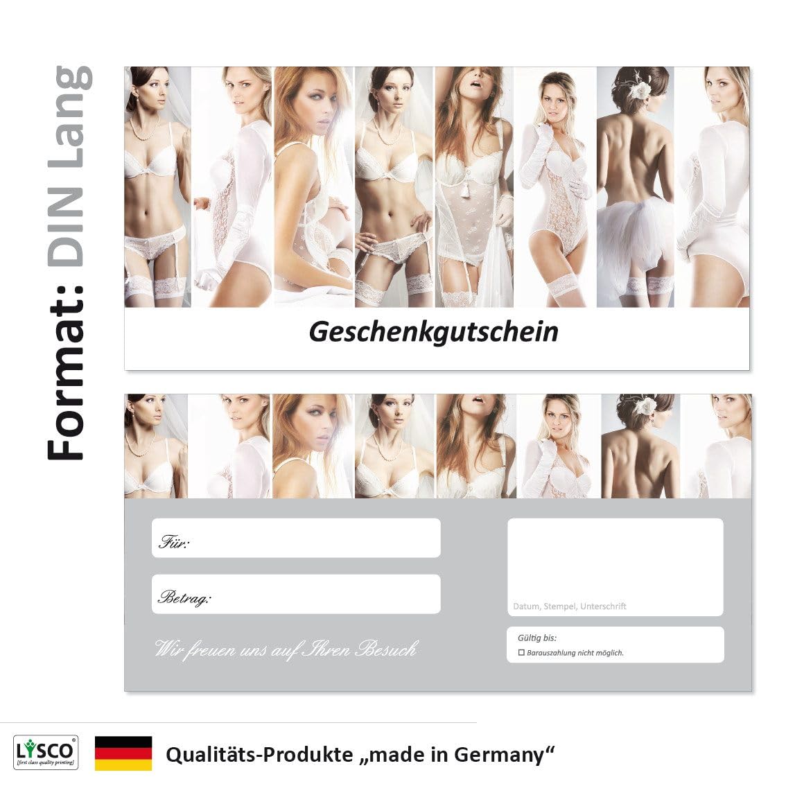 Geschenkgutscheine (GUT-696) Gutscheine Gutscheinkarten für Einzelhandel im Bereich Mode Kleider Klamotten Einzelhandel Wellness Shopping Dessous (200)