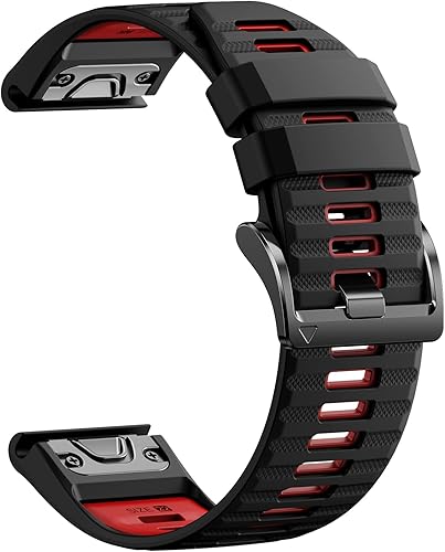 Miniatura 9 de Correas de reloj Quickfit de 22 mm para Garmin Fenix 8 47 mm/7/6/5, bandas deportivas de silicona compatibles con Garmin Fenix 8 Pro 47 mm/7 Pro/6