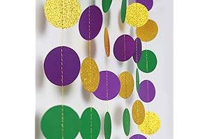 DIY Mardi Gras Garland Decoration
