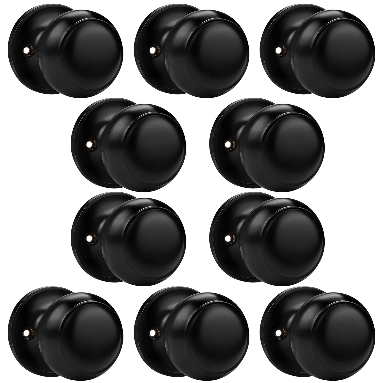 Black Dummy Door Knobs - 4 Pack -11