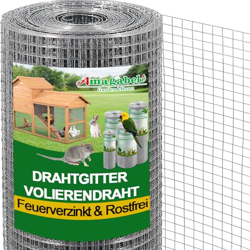 Amagabeli 0.5M X 25M Hasendraht Feinmaschig Feuerverzinkt...
