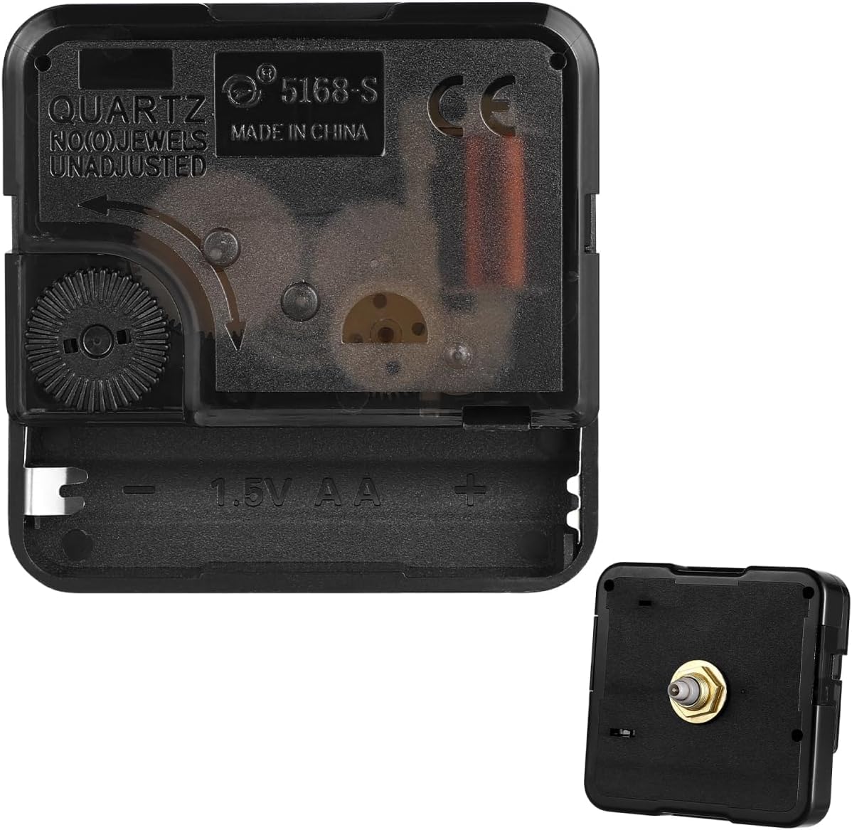 Beavorty Quartz Clock Movement Replacement DIY Clock Mechanism Repair Part Accessory Silent Battery Operated Wall Motor Replacement