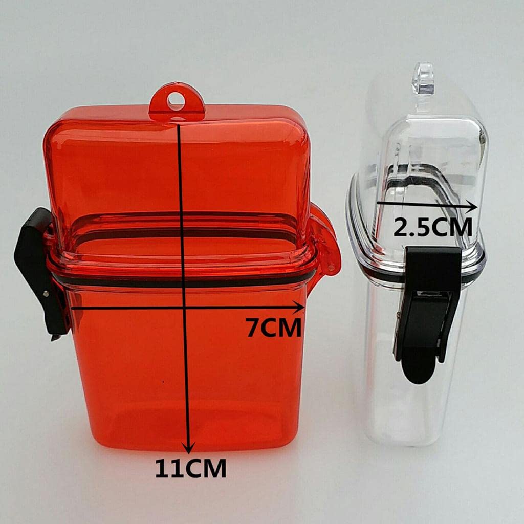 TISHITA Waterproof Container mit Neck Strap Schwimmkapsel Langlebige Box Portabler Verschluss für Schnorchler Strandurlauber Wassersport