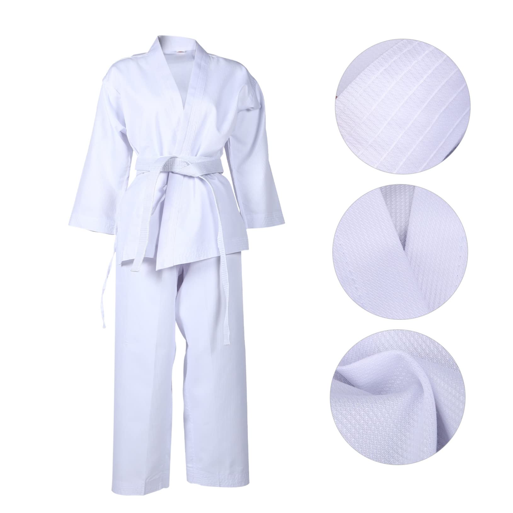 SHERCHPRY Uniforme de Karate Hombre cinturón portátil cinturón elástico en la Cintura Trajes Tracksuit Accesorios Deporte Ropa de kárate Traje de kárate poliéster algodón