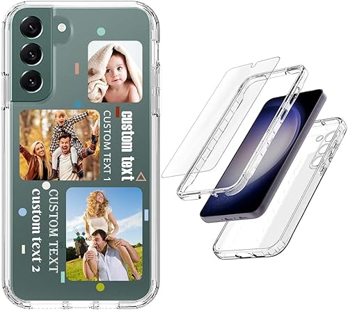 Vista 138 de Funda transparente 3 en 1 diseñada para teléfono Galaxy S21, Plus/Ultra/FE 5G Samsung, capas protectoras híbridas [protector de pantalla] Borrar 05