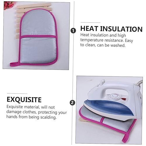 Miniatura 9 de LIFKOME Guantes de planchado de tela para ropa, guantes de hierro para horno, guantes antivapor, guantes de plancha de vapor, guantes de hierro de