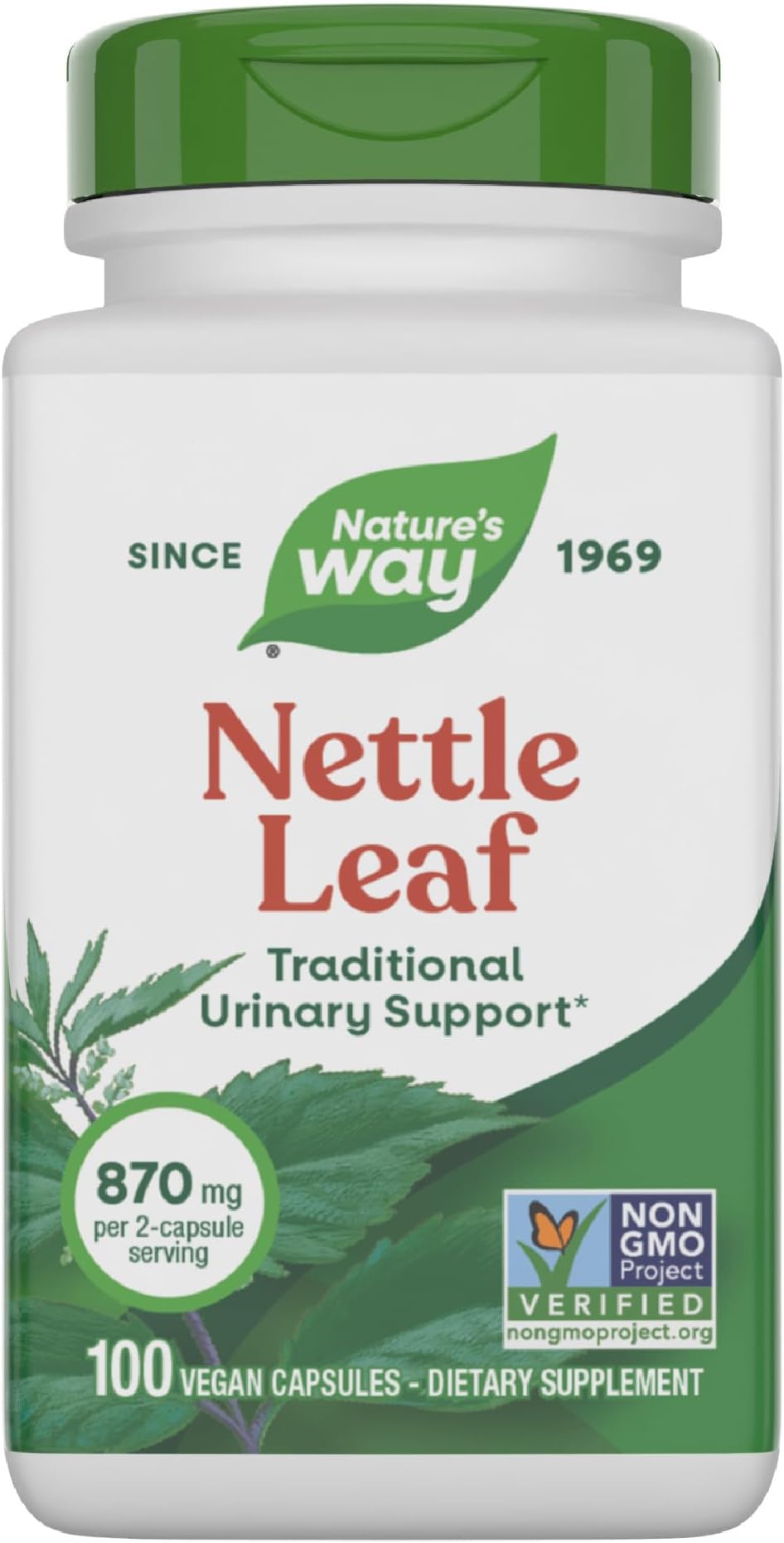 Nature's Way Nettle Leaf Vegetarian Capsules (435mg, 100)