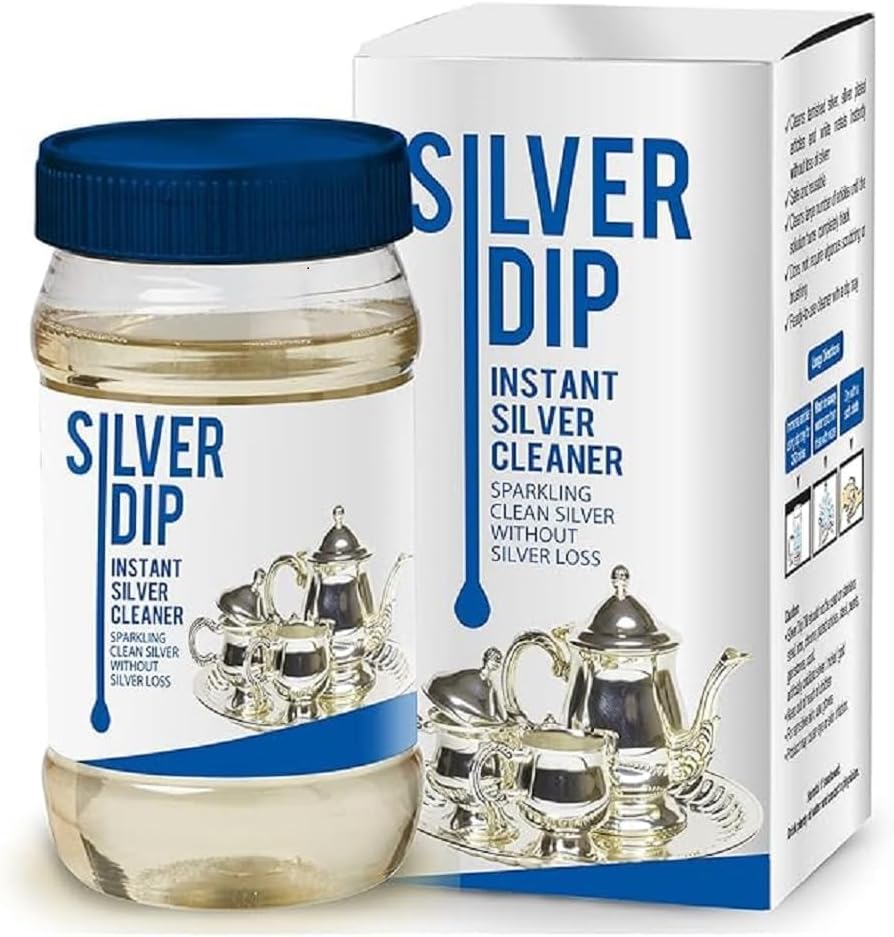 Silver Dip – Fast-Acting Silver Cleaner for Home & Kitchen Use | Instantly Restores Shine Without Fading or Damage (Silver Dip)