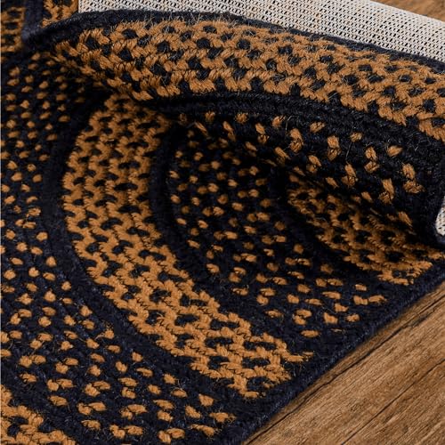 Tapete decorativo trenzado Half Circle 16.5 x 33 pulgadas miniatura 6