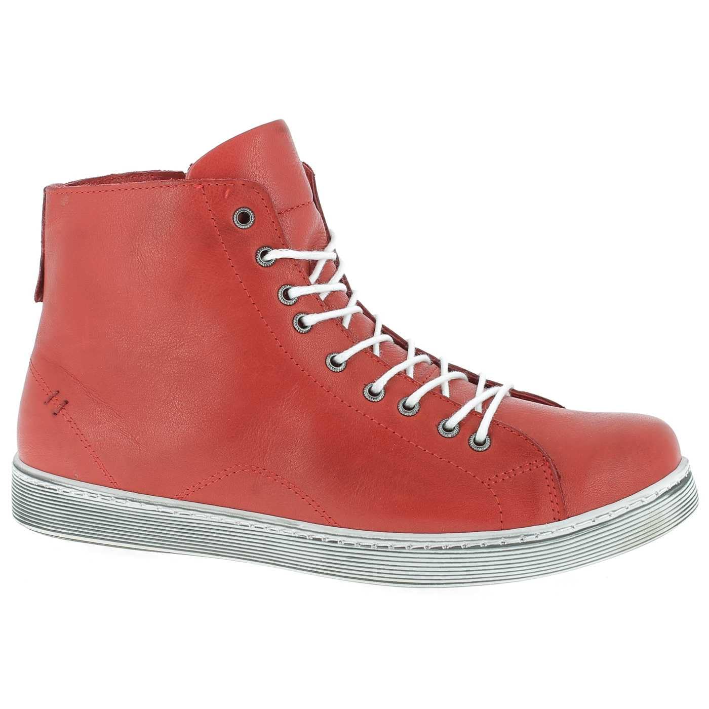 Andrea Conti Lace-Up Boots 0341500 High-Top Trainers Lace-Up Boots, red, 8 UK
