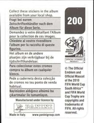 Miniatura 2 de Pegatinas de la Copa Mundial de la FIFA de Panini 2010 #200 Peter Crouch England - Adhesivo oficial de álbum de fútbol (2 pulgadas x 1.5 pulgadas)