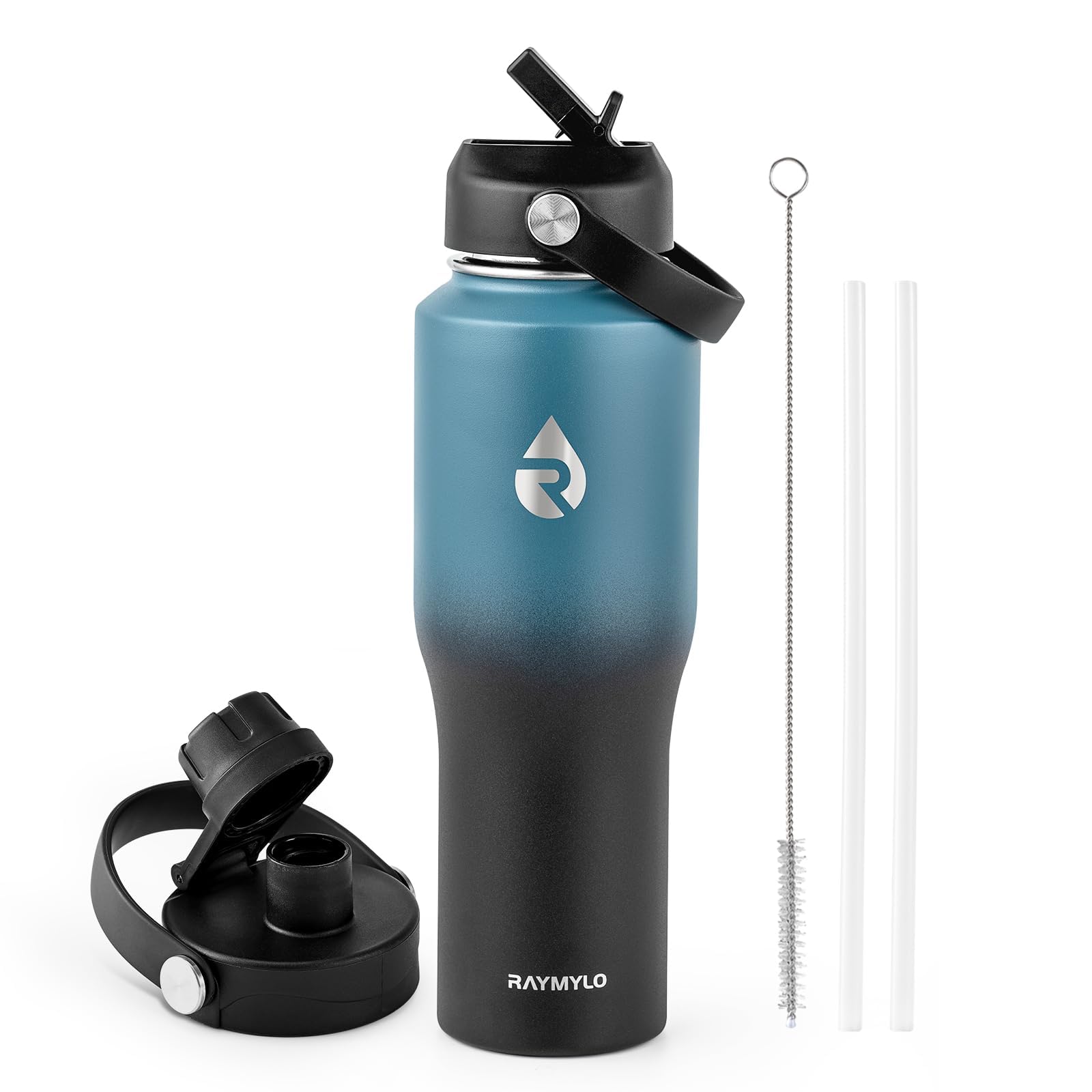 RAYMYLO 946ml Insulated Tumbler Water Bottle with Straw