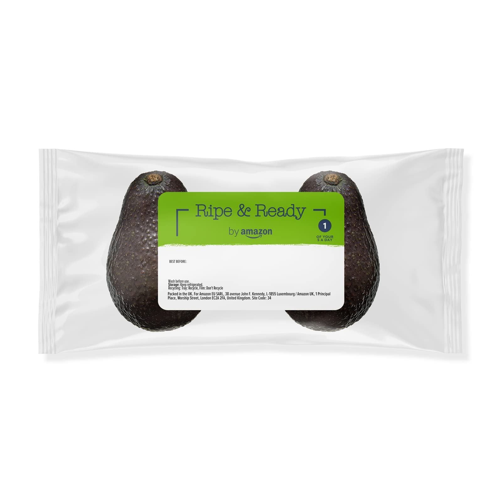 Reduced Shelf Life, by Amazon Ripe & Ready Avocados, Pack of 2
