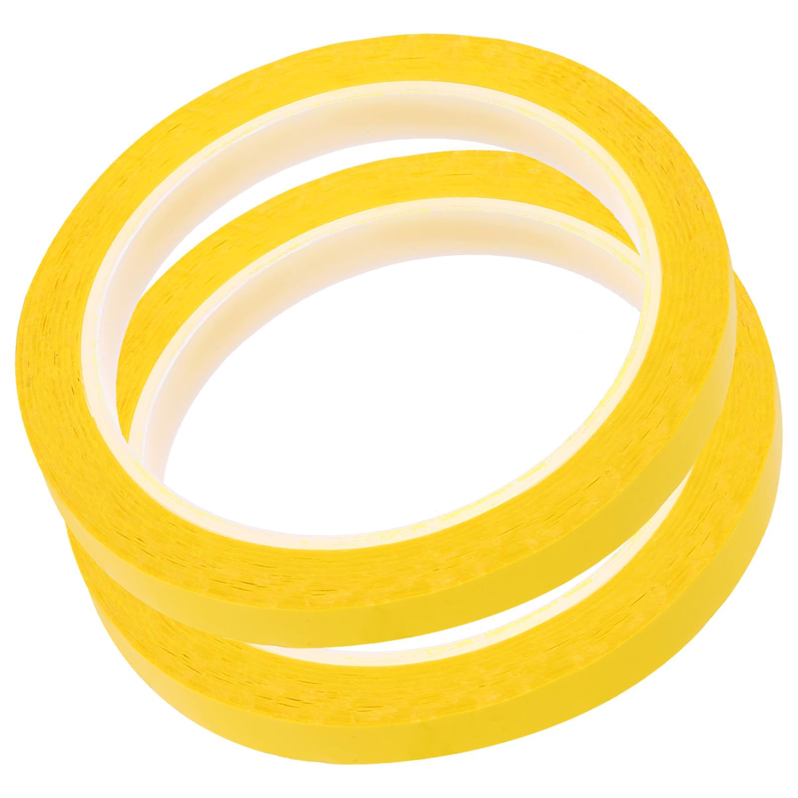 TA-VIGOR Dark Yellow PET Tape 6mm x 50m Whiteboard Tape 2pcs