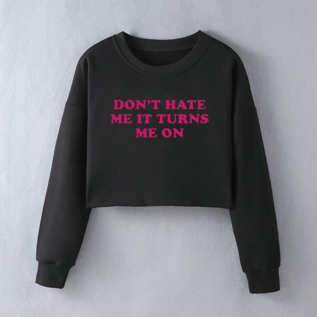 Womens V Neck Long Sleeve Cropped Sweatshirt Loose Fit Casual Workout Shirts Crop Tops Pullover - Image 4