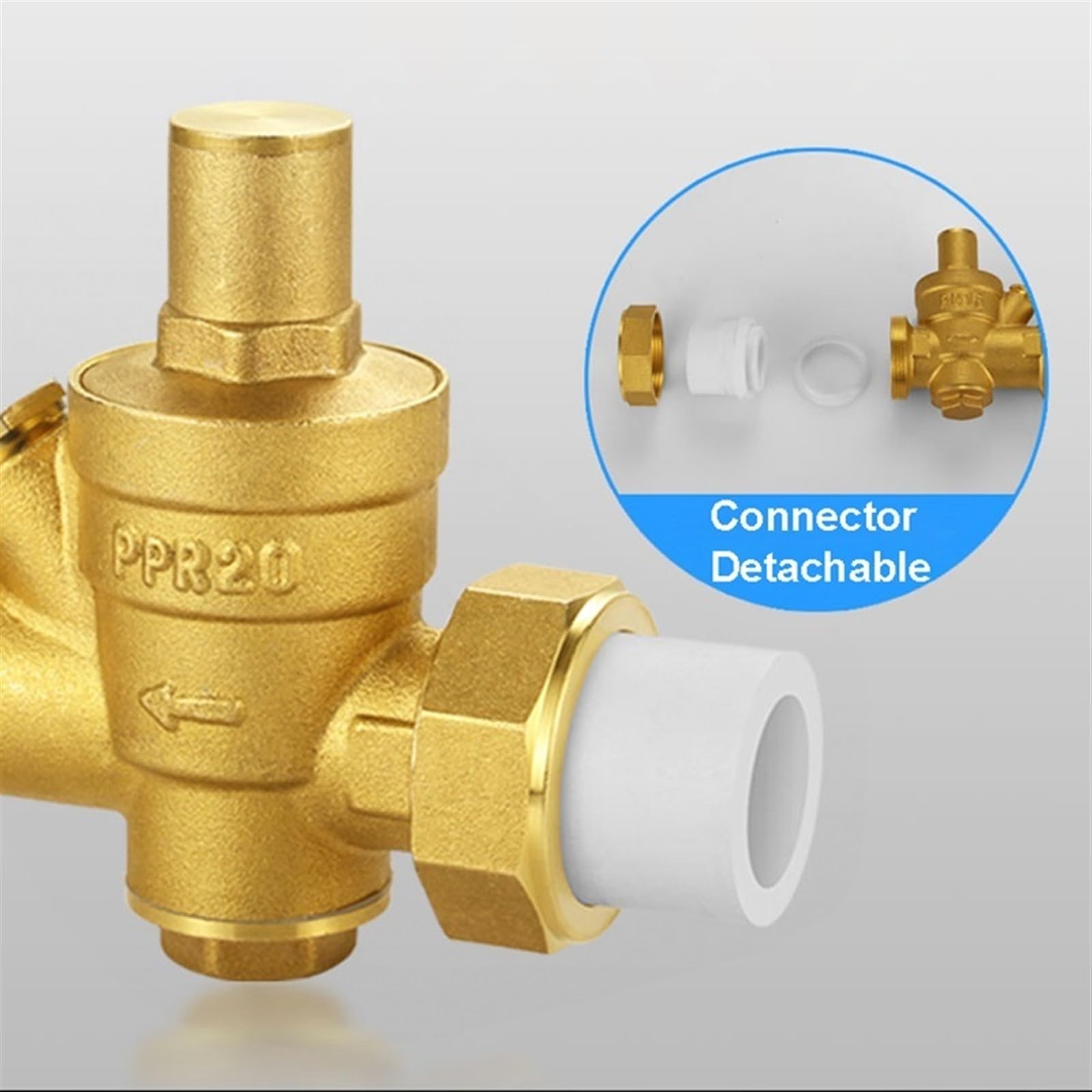 water pressure gauge airbrush compressor air compr Latón presión ajustable doble receptor en vivo purificador de agua calentador de agua válvula reguladora válvula reductora agua(PPR32)