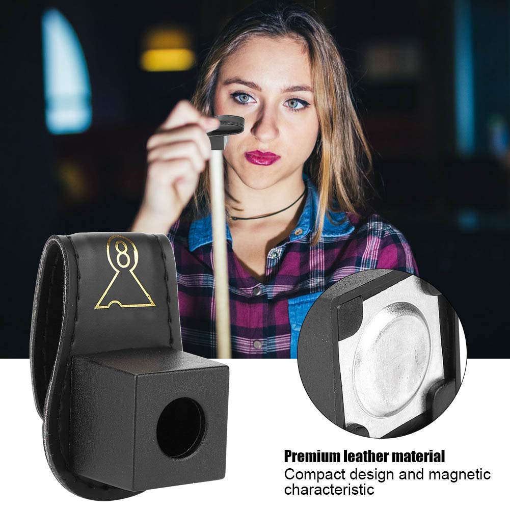 VGEBY Sacca per Gesso da Biliardo, Resistente Custodia per Stecca da Biliardo in PU per Accessorio per Sacca da Biliardo