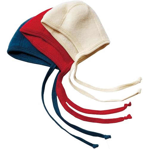 Engel 100% Merino Wool Fleece hat Baby Infant Newborn (50/56, Natural Beige)