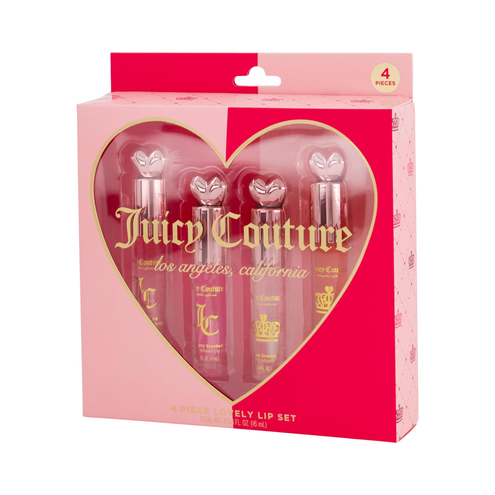 Amazon.com : Juicy Couture 4 Pack Lip Oil Set - Cherry, Rose