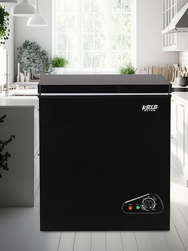 Miniatura 7 de KRIB BLING Krib Bling - Congelador de pecho de 7.0 pies cúbicos con termostato ajustable, congeladores compactos con cesta de almacenamiento