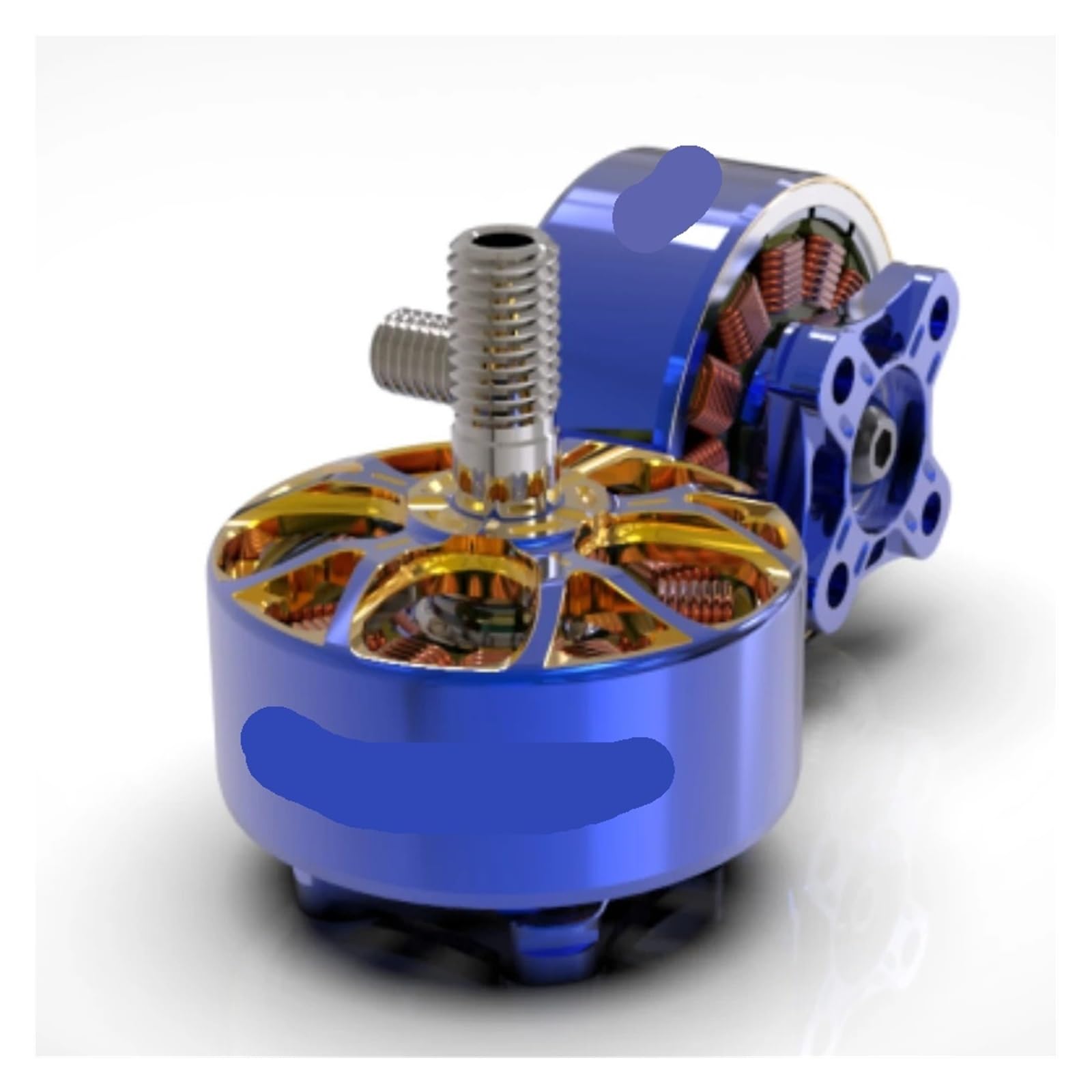 Motor sin escobillas 2207 .5 1980KV 6S, Compatible con Drones RC FPV Freestyle de Pulgadas, Piezas Bricolaje