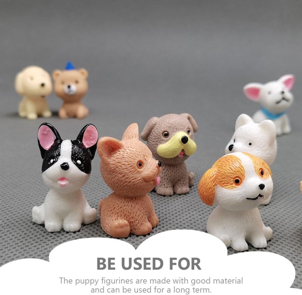 54 pcs Mini Puppy Craft Decorative Small Dog Figurines Simulation Puppies Tiny Figurines for Home Lawn Garden Decor Indoor Outdoor Display Kids Play Toys image 4