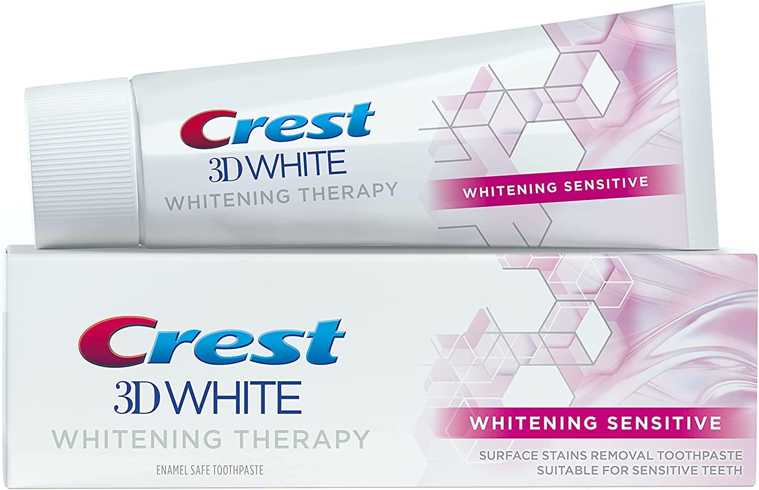 – 3D White Therapy Whitening Sensitive Enamel Safe Toothpaste, 75 ml, Dual Pack