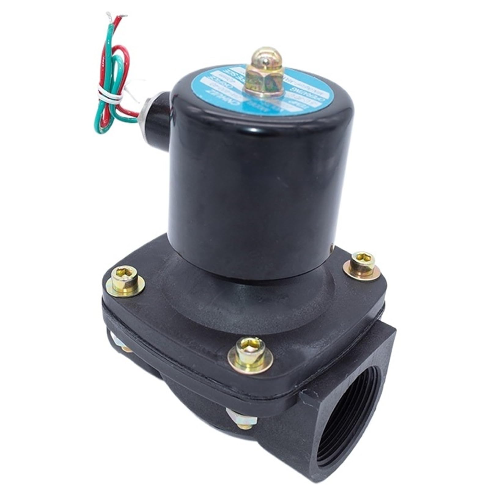 Vanne 2 voies normalement fermée 2W400-40 pour tuyau air gaz eau en plastique 1-1/2"