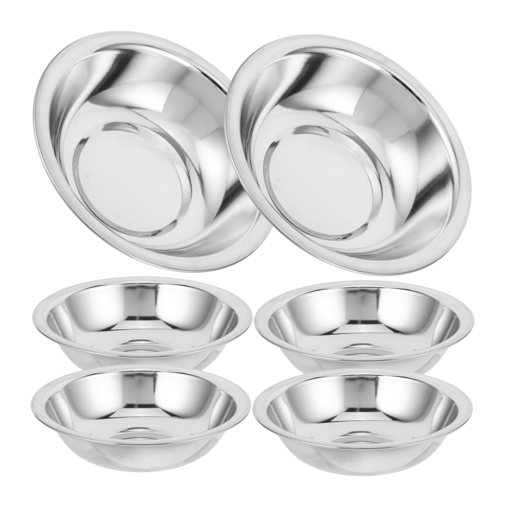 ULTECHNOVO 6stücke Schmalzölbecken Aus Metall Große Salatschüssel Gemüsewaschkorb Stapelbare Metallschüsseln Haushaltswaschbecken Pastaschüssel Metallsalatschüssel Suppenbecken